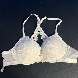 NWOT Dobreva Lace Racerback Push-Up Bra - White